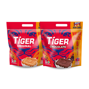 บิสกิตช็อกโกแลตหวานเสือมาเลย์พร้อมถุงนมและกล่องบรรจุภัณฑ์ - Product Image 4