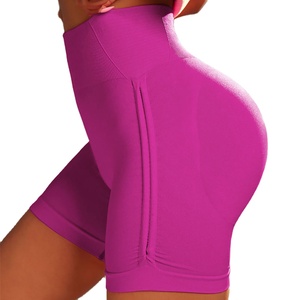 <b>Women</b> Paddle <b>Shorts</b> Running Gym Pilates Yoga Trending High Quality Summer High <b>Waist</b> <b>Elastic</b> Breathable Quick Dry Knit Polyester - Product Image 1