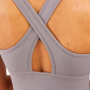 Sujetador Deportivo Corto de un Solo Hombro sin Costuras para Adultos, de Secado Rápido, Transpirable, Ligero, Talla Grande, Diseño Reversible con Elasticidad en Cuatro Direcciones - Product Image 3