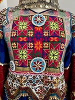 Robe Kuchi Afghane 2024 avec robe brodée traditionnelle tribale faite à la main pour les femmes robe de Festival Kuchi Afghan Culture pachtoune