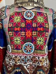 2024 อัฟกานิสถาน Kuchi ชุด Handmade ชาติแบบดั้งเดิมปักชุดผู้หญิงอัฟกานิสถาน Kuchi เทศกาลชุดพัชทูนวัฒนธรรม - Product Image 3