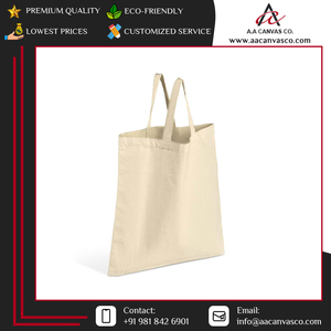 Exclusive Sale on Best Quality Cream Color Cotton <b>Canvas</b> Shopping Bags for Carrying Fruits and Vegetable from Indian Supplier - Product Image 5