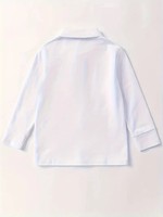Uniforme scolaire Polo à manches longues pour garçon - École primaire Couleur personnalisée Haut 95% polyester 5% élasthanne élégant et tendance