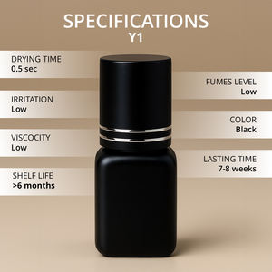 Colle pour extensions de cils à séchage rapide en 0,3 seconde, disponible en marque privée OEM, emballage personnalisé avec colle à cils de qualité supérieure - Product Image 2