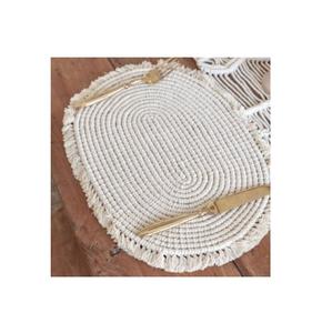 Wholesale Cheap Price Round Macrame Decorative Table <b>Placemat</b> and for Dinning Table Pads & Mat Export From India - Product Image 5