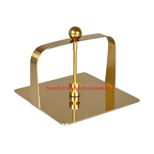 Exclusive Decorative <b>Metal</b> Napkin Holder With <b>Weighted</b> Arm For Dining Table Kitchen Stainless Steel Serviette Dispenser Stand - Product Image 5