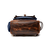 Leather Canvas Luxury Backpack Classic Travel School Laptop Breathable Eco-Friendly Lightweight Portable Large Capacity Unisex