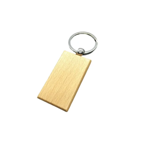 Porte-clés en bois couleur bois naturelle différente taille moyenne logo personnalisé porte-clés en bois mendier et boîte à bijoux - Product Image 2