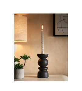 Bougeoir en bois artistique pour décoration intérieure vintage en bois écologique avec une beauté artisanale rustique - Product Image 6