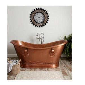 High Quality Shiny Surface Copper <b>Bathtub</b> with Nickel Coating Metal Material for Home Hotel Bathroom Use Manufactured India - Product Image 6
