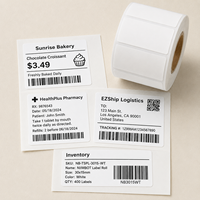 Rouleau d'étiquettes thermiques compatibles avec NIIMBOT 30x15mm, synthétiques, imperméables, pour codes-barres, étiquettes de prix, vente au détail, alimentation, petites entreprises, personnalisables
