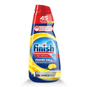 Vaisselle impeccable avec des pastilles lave-vaisselle Finish Power Gel Lemon Sparkle, 45 lavages, faciles et pratiques - Product Image 2