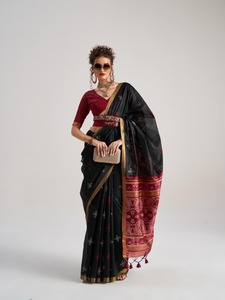 Trending Outfit New Premium Saree Art Silk Patola con tejido Fabricante de Surat Compras en línea India para la venta - Product Image 2