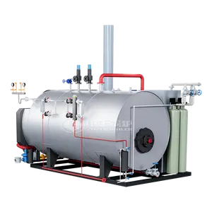 2 ton wns heavy oil diesel gas dual fuel fired skid mounted steam boiler for print and dyeing industry