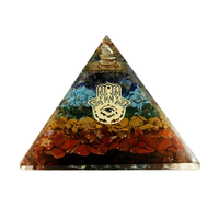 Pyramide d'Orgonite Spirituelle Arbre de Vie 7 Chakras Faite à la Main en Gros, Artisanat de Pierres Semi-Précieuses de Qualité Supérieure MUNTAHA AGATE