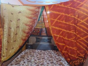 Sari de Bohème multicolore, couverture de lit carrée respirante toutes saisons avec moustiquaire pour la maison et le camping en plein air - Product Image 5