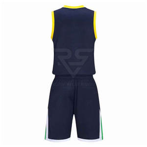 Uniforme de basket-ball respirant de haute qualité pour hommes adultes, manches courtes, séchage rapide, vêtements de sport d'été - Product Image 3