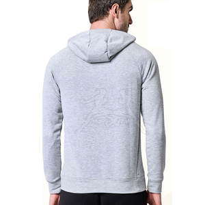 Sudadera con capucha de algodón para hombre con costuras duraderas y sensación acogedora Sudadera con capucha de mezcla de algodón para hombre con dobladillo y puños acanalados - Product Image 6