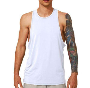 Camiseta Deportiva sin Mangas para Hombre, 100% Algodón, Color Sólido, para Entrenamiento, Gimnasio, Fitness, Modelo 2026, la Mejor Calidad - Product Image 1