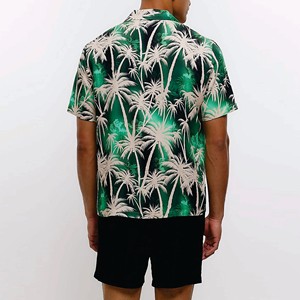 เสื้อเชิ้ตฮาวายแขนสั้นสำหรับผู้ชายเสื้อชายหาดสำหรับวันหยุดฤดูร้อน - Product Image 4