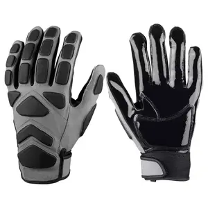 Gants de football américain au design personnalisé en gros Gants de football américain à paume confortable - Product Image 1