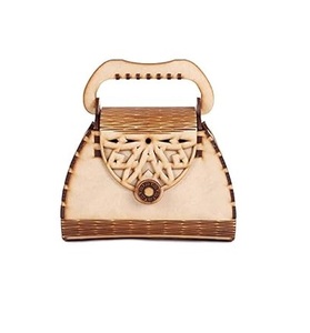 Sac à main texturé en bois de qualité supérieure fabricant d'embrayage sac à bandoulière idéal pour la mariée tenue décontractée élingue détachable - Product Image 3