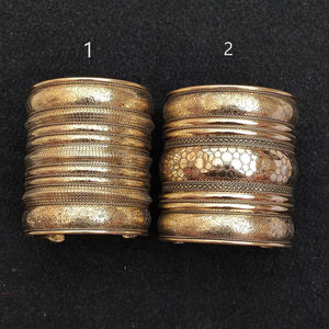 Bracelet de manchette d'armure en laiton traditionnel fait à la main de haute qualité pour les femmes bijoux de mode élégants de l'Inde - Product Image 1