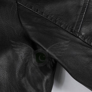 Chaqueta de cuero a la moda para hombre, chaqueta de cuero de alta calidad, precio barato, venta al por mayor - Product Image 3