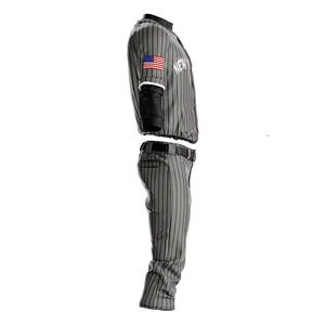 Vente en gros OEM uniformes de baseball 100% polyester pour hommes ensemble maillot et pantalon respirants design personnalisable pour les joueurs de softball - Product Image 2