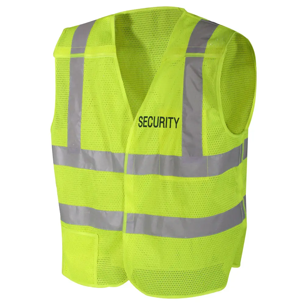 Vêtements de travail HIVIS Vêtements de sécurité fluorescents Gilet personnalisé à rayures réfléchissantes Qualité classe 2 pour les employés