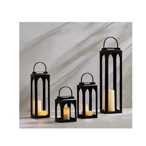 <b>Square</b> Shape <b>Candle</b> Metal Holder Gorgeous Lanterns for Decorative Living Room Home Bedroom Hanging for Wholesale Suppliers - Product Image 6