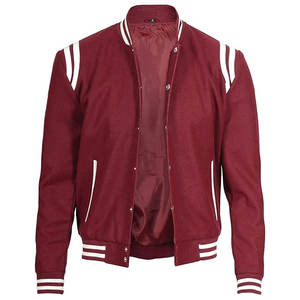 Chaqueta de Invierno de Lona de Alta Calidad con MOQ Bajo, Servicio OEM para Hombre, Transpirable, la Mejor Chaqueta Universitaria de Béisbol Personalizada de Alta Gama - Product Image 3