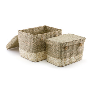 Best Selling Sustainable Seagrass <b>Basket</b> Flexible Natural Storage for Sundries Made in Vietnam with Dimensional Tolerance - Product Image 6