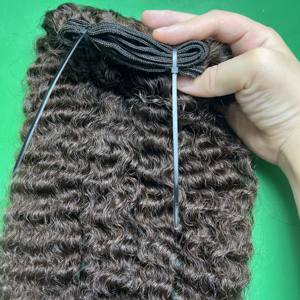 100% paquets de cheveux humains vierges birmans bouclés non traités cuticule alignée avec le prix de la dentelle HD Style de cheveux vietnamiens - Product Image 2