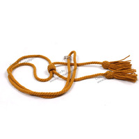 Cordons de service liturgiques personnalisés en gros avec pompons, cordon pectoral avec pompons, finition enduite, pour vêtements et sacs