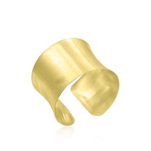 Brazalete hecho a mano 18K chapado en oro latón Metal impermeable joyería alto acabado brazalete de mano Metal latón brazalete - Product Image 1