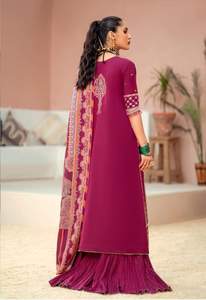 High Quality Pakistani Ladies Designer <b>Silk</b> Salwar Kameez Beautiful Indian Kurti <b>Pajama</b> <b>for</b> Casual and Party Wear WS INTL423 - Product Image 6