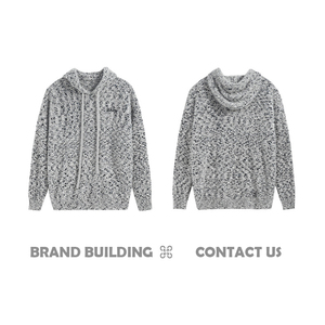 Pull à capuche en tricot STREETLAB pour homme, automne-hiver, respirant, décoré de motifs, manches longues, tailles M-XL - Product Image 2