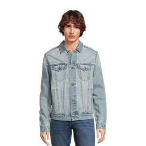 Vestes Jeans d'hiver stylés avec logo personnalisé pour hommes, dernière conception, denim décontracté doux délavé, grande taille, service OEM - Product Image 5