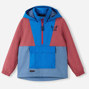 Chaqueta cortavientos de color de contraste para uso al aire libre, chaqueta de invierno con cuello con capucha, chaqueta cortavientos de talla grande - Product Image 1