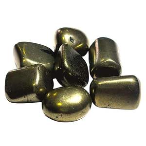 Pierres roulées de pyrite naturelle en gros-approvisionnement en vrac minéral d'énergie de cristal poli-approvisionnement en vrac de cristal naturel - Product Image 4