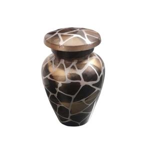 Urna de recuerdo de cremación de aluminio de alta calidad con urnas funerarias de metal con acabado de color negro para cenizas humanas - Product Image 4