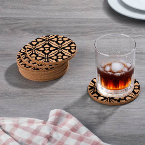 Los posavasos de madera de nogal más vendidos, diseño impreso personalizado, alfombrillas y almohadillas duraderas antiadherentes para mesa, protege las manchas de la superficie - Product Image 1