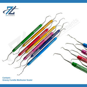 Gracey Curette multicolore en acier inoxydable manuel 7PC ensemble de détartreurs dentaires Instruments parodontaux outils dentaires de haute qualité - Product Image 2
