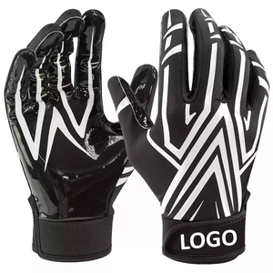 MOVATEXTXILES OEM American Football Receiver Gloves Non-Slip <b>Hand</b> Grips Breathable Palm Protection Custom Logo Printing Gloves - Product Image 1