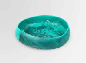 Ensaladera de resina de cerámica de la mejor calidad de diseño superior con patrón de mármol de lujo para decoración del hogar, bodas y fiestas japonesas - Product Image 4