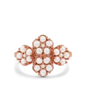 Bague en argent sterling plaqué or rose avec perle de culture indonésienne - Product Image 2