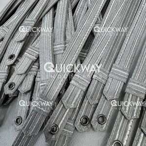 OEM allemand mentonnières et casquettes cordons gros chapeau lanière sangle avec boutons personnalisé Bullion visière chapeau menton cordon sangle artisanat - Product Image 5