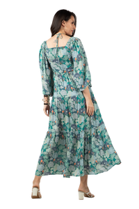 2023 colección Primavera Verano sin tirantes para mujer estampado étnico Midi Maxi vestido Casual ropa larga mangas 6XL Vacaciones gratis - Product Image 2