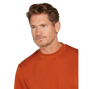 Sweat-shirt en molleton français uni personnalisé, col rond, coupe régulière, hiver, devant écologique, 100% coton, 300g, épaules tombantes, luxe, homme - Product Image 3